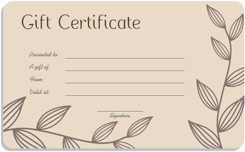 Free Gift Certificate Template Google Docs
