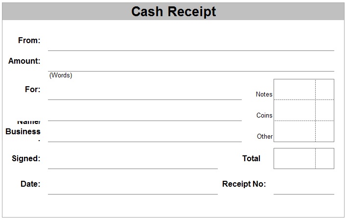 Printable Receipt Template Printable Receipt Template