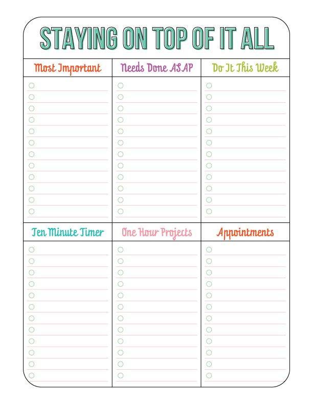 Free Printable Time Management Sheets Printable Templates