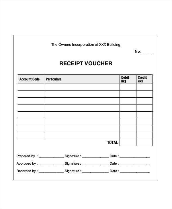 Receipt Voucher Template Double Entry Bookkeepingdouble Entry Bookkeeping Pretty Receipt Forms