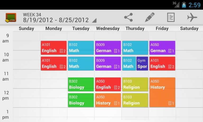 weekly schedule creator