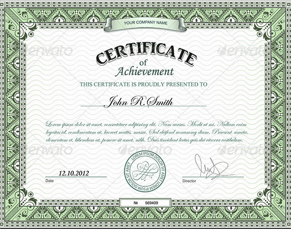 Certificate Of Achievement Wording – printable receipt template