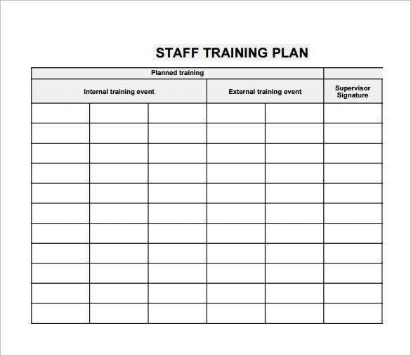 Individual Training Plan Template