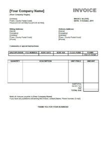 Simple Invoice Template Pdf – printable receipt template